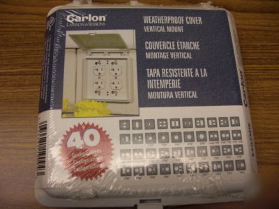 New carlon electrical waterproof cover lot E9G2MW 
