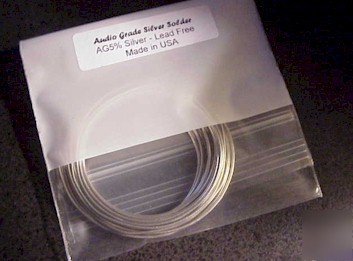 5% silver content audio grade silver solder 