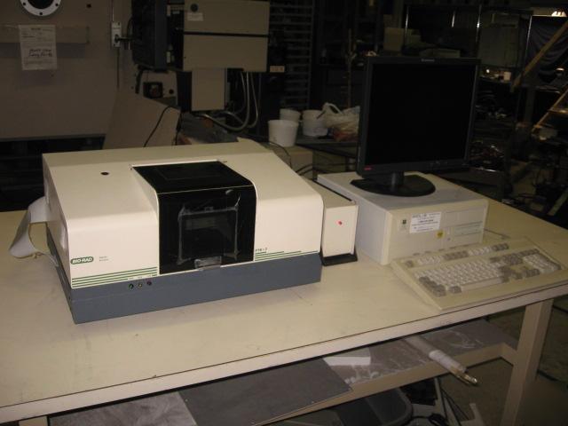 Bio-rad fts-7 ft-ir spectrometer: w/ computer and cable
