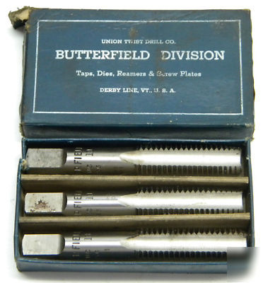 Butterfield high speed 3 hand tap set 3/4 x 10 thread