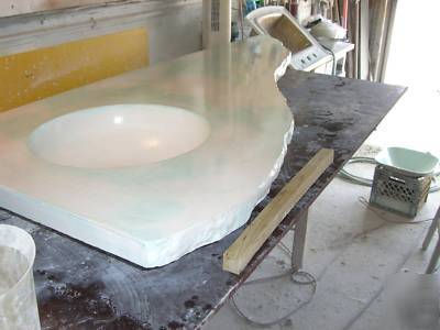Concrete counter tops sink molds package deal
