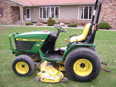 John deere 4100 hst 4X4 low hours belly mower
