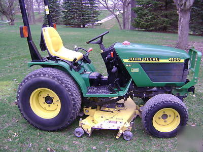 John deere 4100 hst 4X4 low hours belly mower