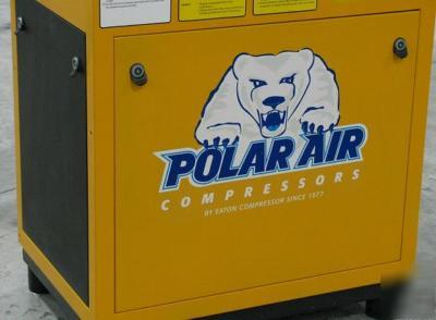 New eaton 10 hp, 1-phase, rotary screw air compressor