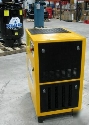 New eaton 10 hp, 1-phase, rotary screw air compressor