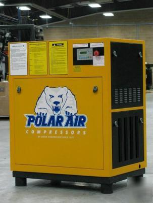 New eaton 10 hp, 1-phase, rotary screw air compressor