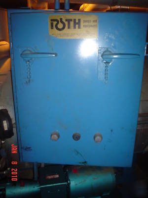 Roth turbine pump boiler condensate tank baldor motors 