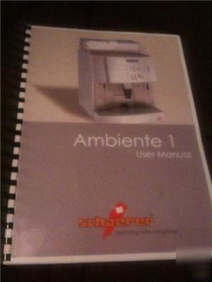 Schaerer ps espresso machine