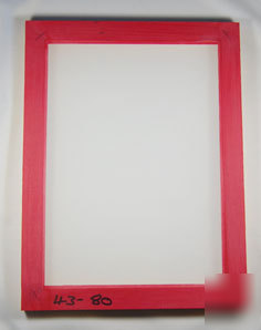 Silk screen frame 43T mesh, textiles, printing, print