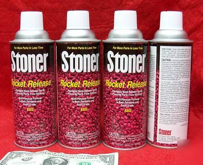 Stoner mold release 4 cans plastic paintable food grade