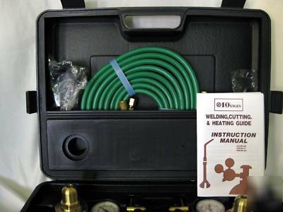  welding outfit kit 3 tips rosebud cutting head hose