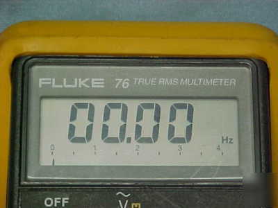 Fluke 76 handheld digital true rms multimeter meter