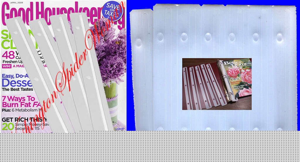 120 magazine holders for 3-ring binder - free shipping 