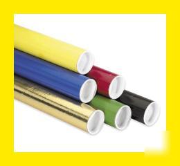 3X12 blue color colored shipping mailing postal tube 1P