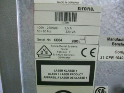 Cerec milling unit 511 millings,V3.10,ineos scanner&pc 