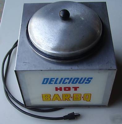 Electric hot bar-b-q warmer 
