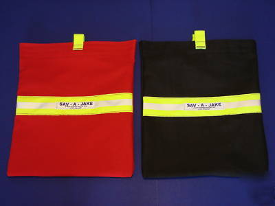 Firefighter scba mask bag sav-a-jake red or black