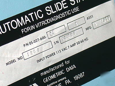 Nice geometric data automatic slide stainer model 1300