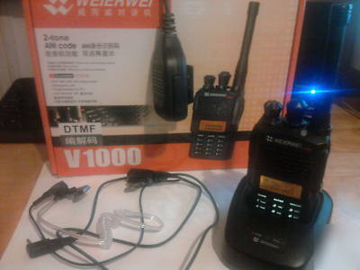 Weierwei uhf portable, fpp, dtmf, speaker mic, headset 