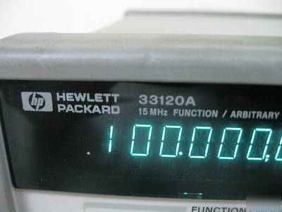 Hp 33120A 15MHZ function/arbitrary waveform generator c