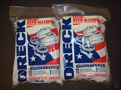 New ~genuine oreck 24 vacuum bags for bb #PKBB12DW