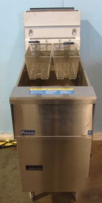 New pitco single well deep fryer, ng