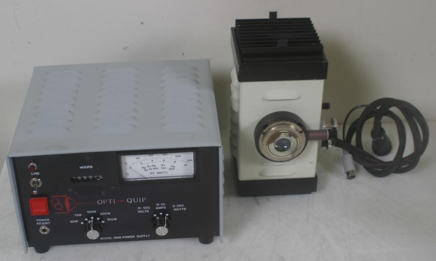 Opti-quip 770 100W microscope lamp & 1500 power supply
