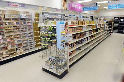 Used streater shelving gondolas--2 sections per lot