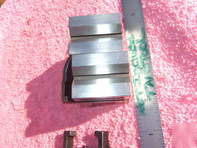 V-blocks (2) w/starrett b&s clamps machinist toolmaker 