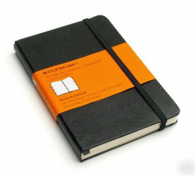 Set of 2 moleskine ruled notebook 3.5X5.5 pocket-sized