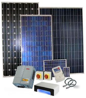 Solar panel kits: complete 1880 watt grid tied system 