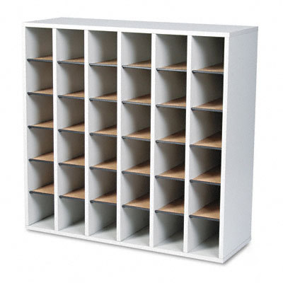 Sorter with adjust dividers stackable 36 compart gray