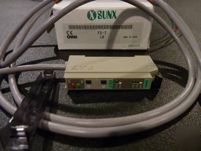 Sunx fx-7 photoelectric sensor/amplifier npn nice 