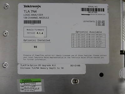 Tektronix TLA7N4 logic analyzer module