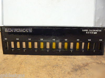 2 super chlorimeter chlorine liquid color comparators 