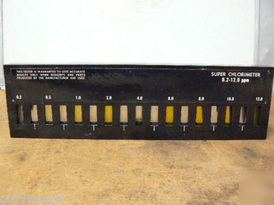 2 super chlorimeter chlorine liquid color comparators 