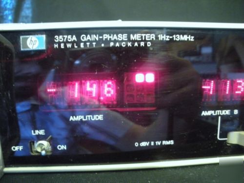 Agilent hp 3575A gain-phase meter 1HZ - 12MHZ