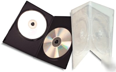 Double-disc =clear= 7MM =thin= dvd boxes 100-pak
