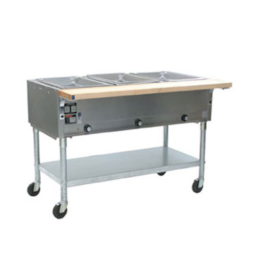 Eagle PDHT3-208 portable hot food table, 3 wells, 50.5