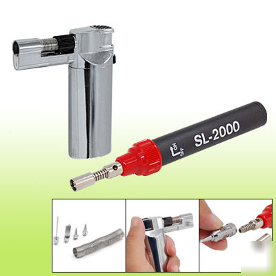 Electronic 8 in 1 gas soldering solder iron flame kit