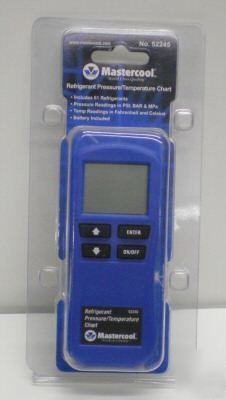 52245 digital refrigerant pressure/temperature chart
