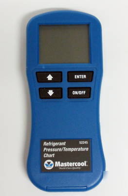 52245 digital refrigerant pressure/temperature chart
