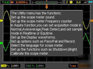 60 mhz handheld scopemeter oscilloscope with dmm 