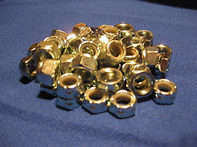 7/16-14 nylon insert, zinc, steel, locknuts, box of 100