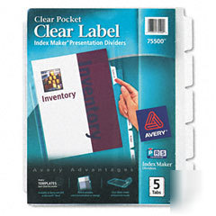 Avery(r) index maker(r) view dividers with clear labels