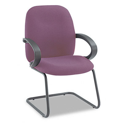 Enterprise management arm chair, burgundy fabric