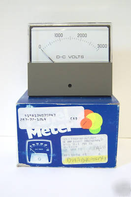 Ge yokogawa 0-3000 dcv/milliamperes meter nos works