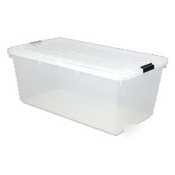 Iris clear storage box with lid - 68QUART