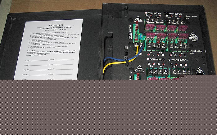 New 16 camera 24VAC 14.5AMP power supply P3AC24-16-14 ?