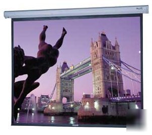 New da-lite senior 70X70 motorized projection screen * *